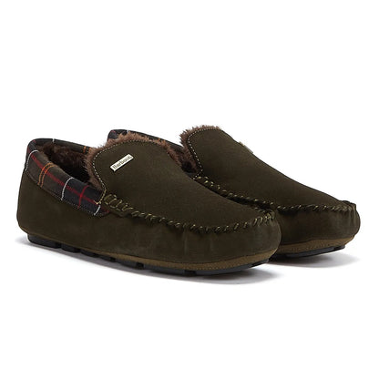 Barbour - Monty Suede Slipper - Colour: Olive