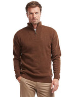 Barbour - Nelson Essential 1/4 Zip Pullover - Colour: Dark Sand