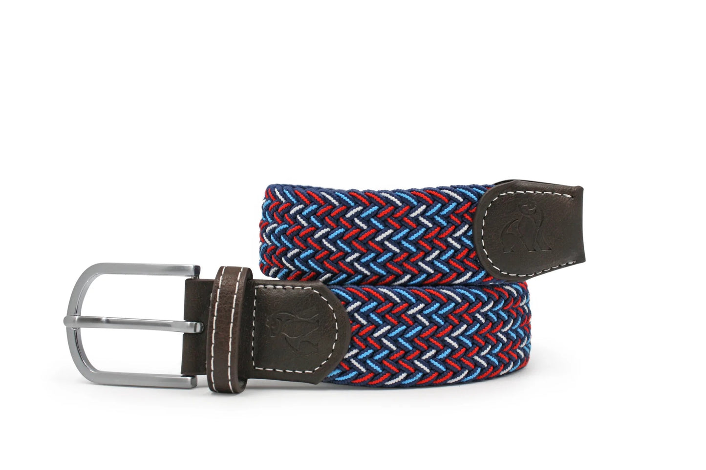 Swole Panda - Recycled Woven Belt - Colour: Blue / Red