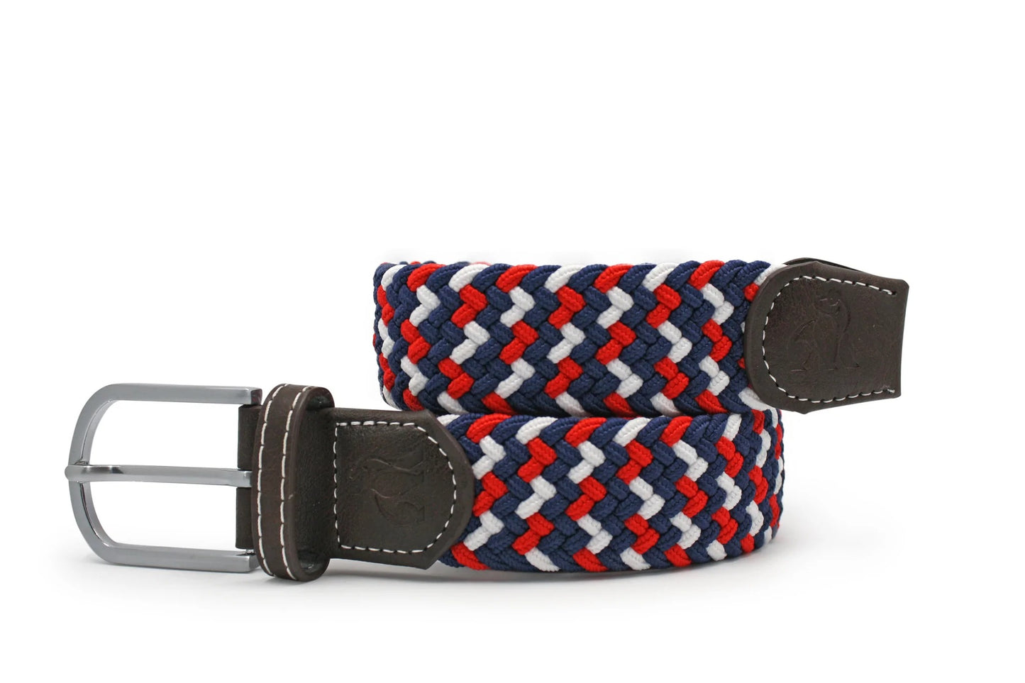 Swole Panda - Recycled Woven Belt - Colour: Red / Navy / White