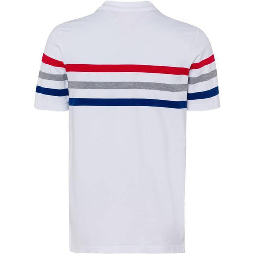 Brax | Paco Stripe Polo Shirt - White | Size: Medium, Large