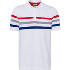 Brax - Paco Stripe Polo Shirt - Colour: White