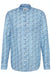 Bugatti | Grandad Collar Shirt - Blue Multi | Size: Medium