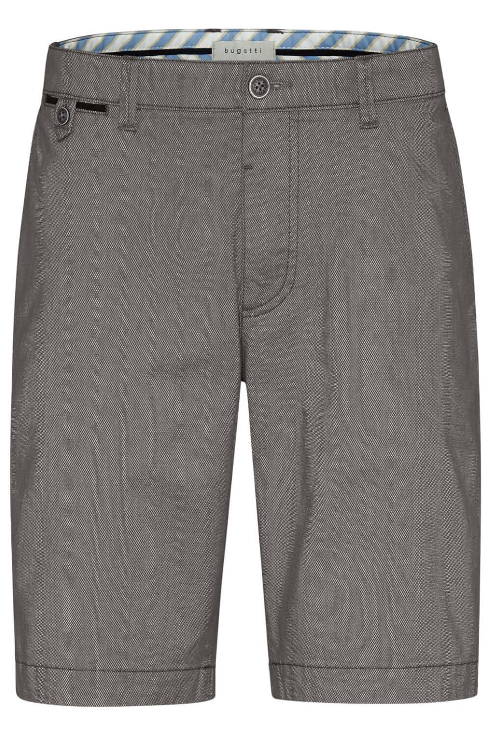 Bugatti - Cotton Shorts Diamond - Colour: Grey Diamond