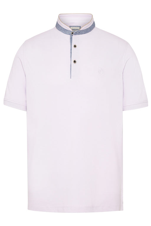 Bugatti | Stand Collar Polo Shirt | Colour: Lilac