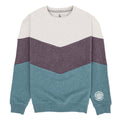 Colours & Sons - Crew Neck Sweatshirt - Colour: Purple Chevron