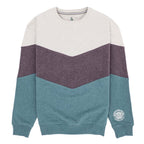 Colours & Sons - Crew Neck Sweatshirt - Colour: Purple Chevron