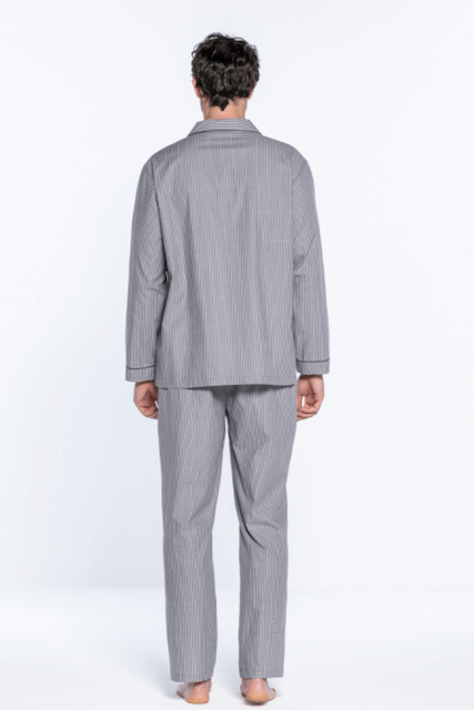 Guasch | Stripe Pyjamas - Grey | Size: Medium, Large, Extra Large, 2XL
