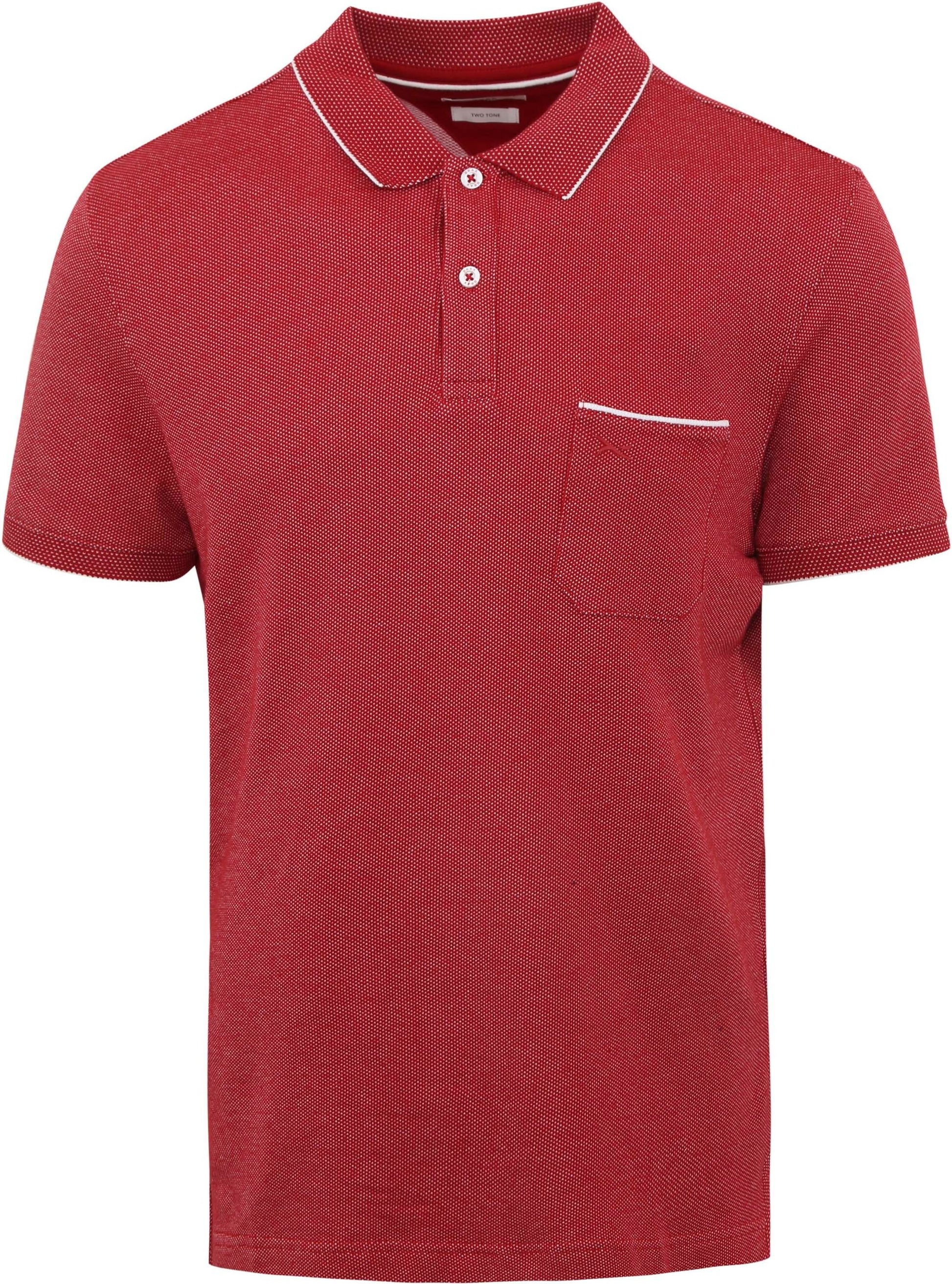 Brax - Paddy Polo Shirt - Colour: Red Micro Dot