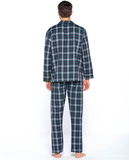 Guasch - Check Pyjamas - Colour: Green/Navy