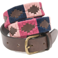 Pioneros - Polo Belt | 3 Colour - Colour: Berry with Navy and Pink