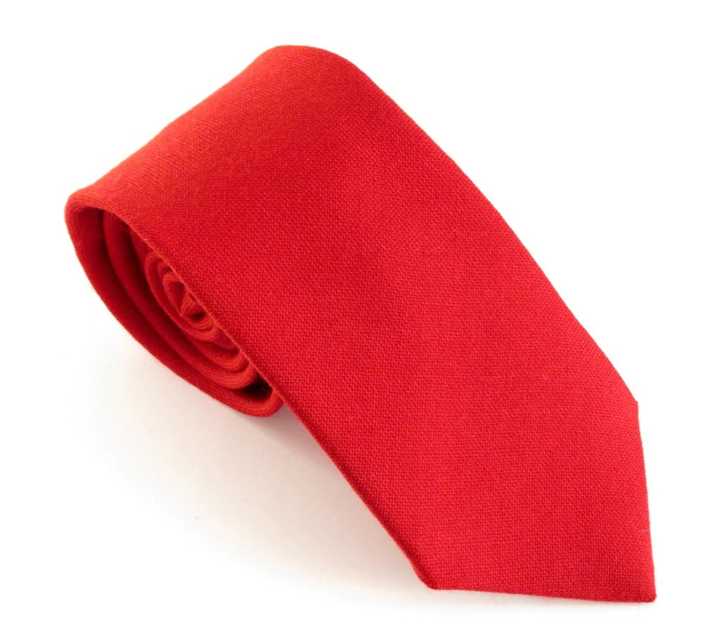 Van Buck - Wool Tie - Colour: Red