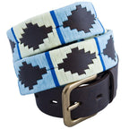 Pioneros - Polo Belt | 3 Colour | Stripe - Colour: Sky Blue and White with Blue Stripe