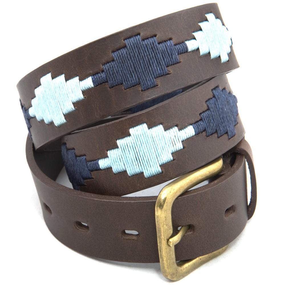 Pioneros - Polo Belt | 2 Colour | Solid Diamonds - Size: 30"