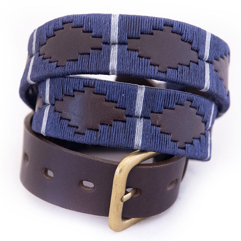 Pioneros - Polo Belt | 2 Colour | Stripe - Size: 28"