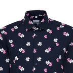 Seidensticker - Floral Shirt - Colour: Navy Print