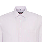 Seidensticker - Pinstripe Shirt - Colour: White/Pink/Grey