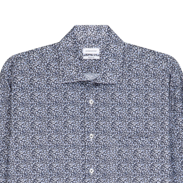 Seidensticker | Floral Shirt - Navy | Collar Size: 16", 17 1/2", 18 1/2"