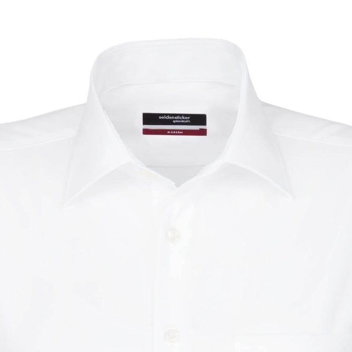 Seidensticker | Easy Care Cotton Shirt | Regular Fit | Double Cuff | Collar Size: 15", 15 1/2", 16", 16 1/2", 17", 17 1/2", 18"