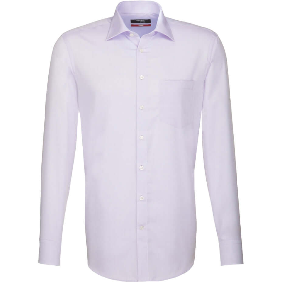 Seidensticker - Chambray Cotton Shirt - Colour: Lilac