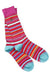 Swole Panda | Bamboo Narrow Striped Socks | Sock size: 6 to 11