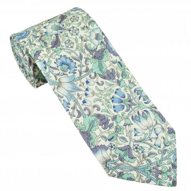 Van Buck - Tie Made from Liberty Fabric - Colour: Lodden Blue