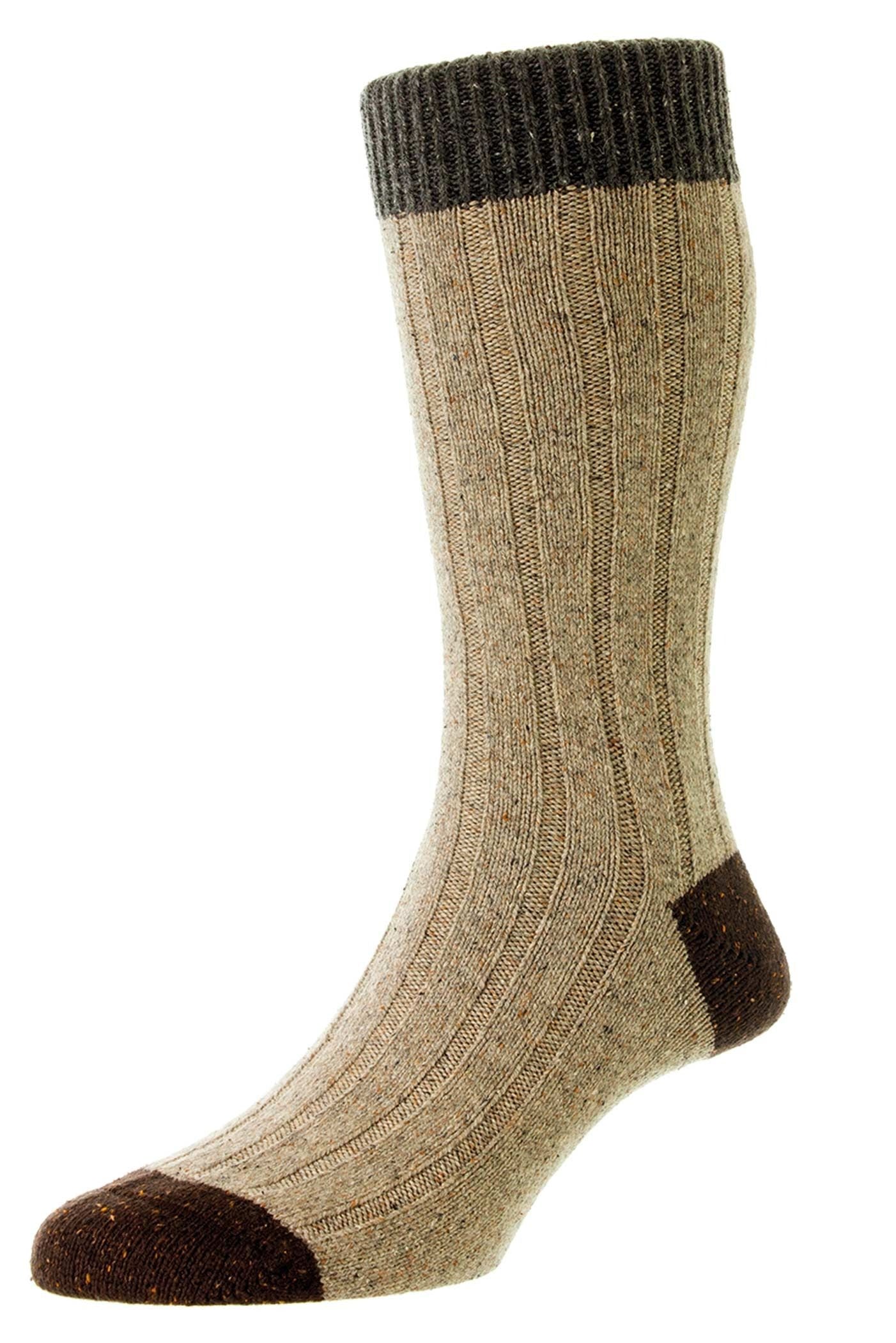 Scott-Nichol - Thornham Wool Socks - Colour: Natural